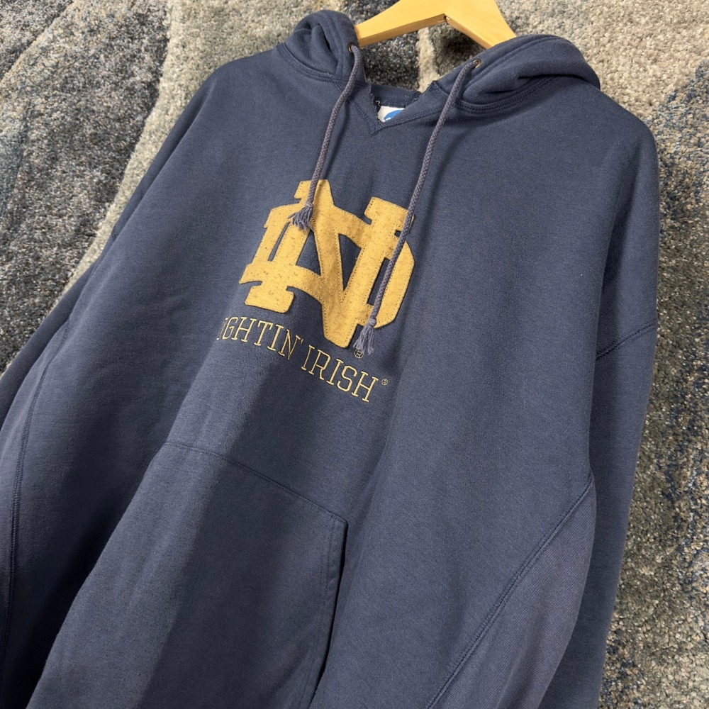 Vintage VF Imagewear Notre Dame Hoodie Mens XL Navy Blue Fighting Irish Gorpcore